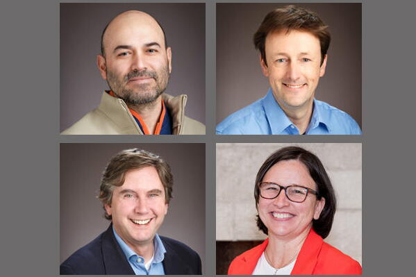 Clockwise from top left: Juan Arbelaez, Nathan Schroeder, Jill Craft, and Craig Lemoine composite photo of four headshots