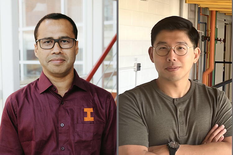 Mohammed Kamruzzaman (left) and Dong Hoon Lee Mohammed Kamruzzaman (left) and Dong Hoon Lee